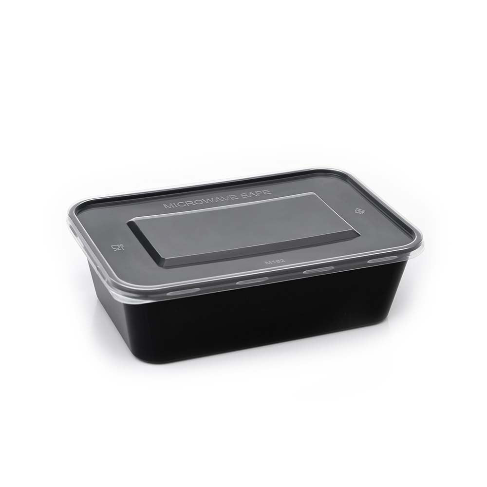 Disposoul Rectangular Food Container With LID 500 ml