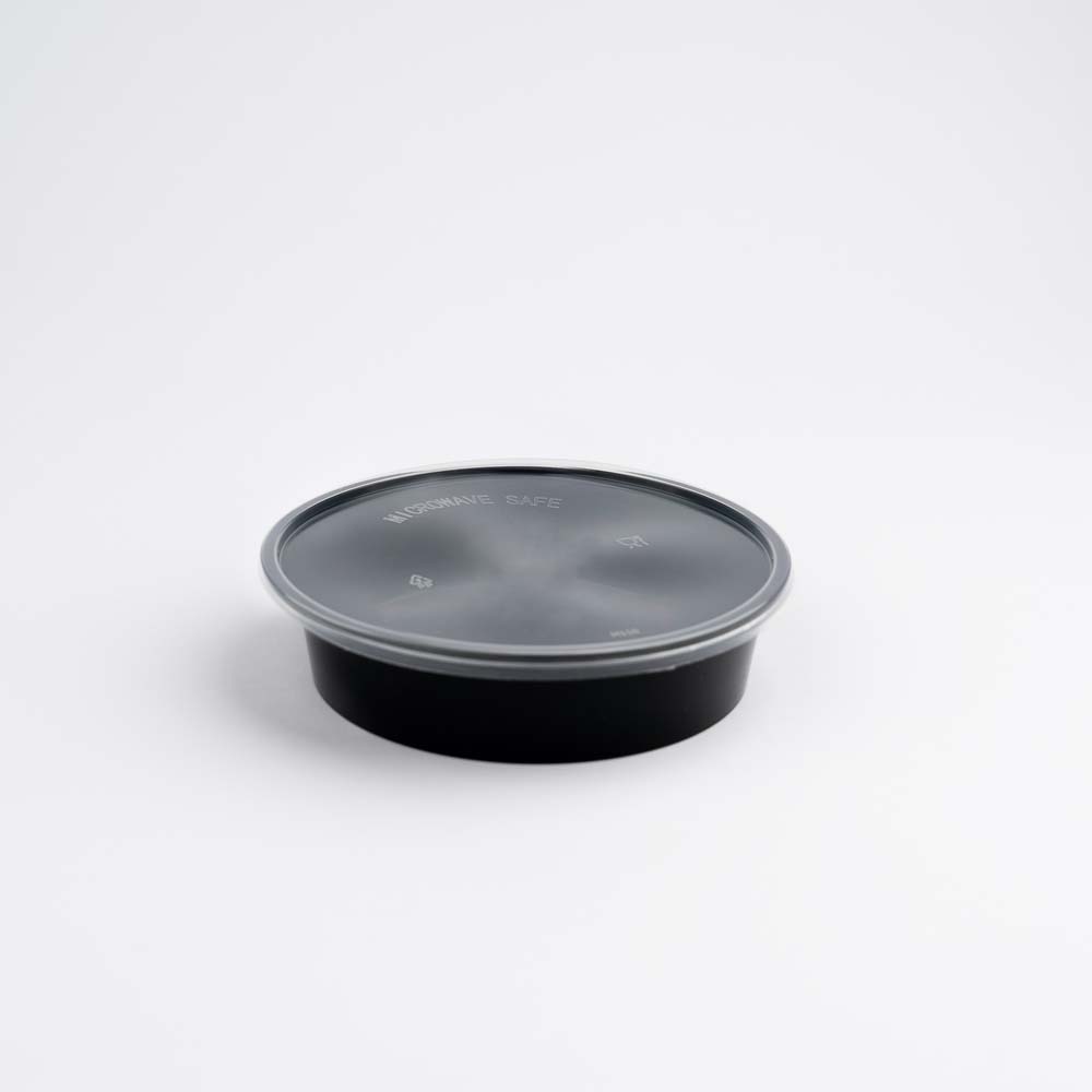 Disposoul Round Food Container With LID 8 Oz 250Ml
