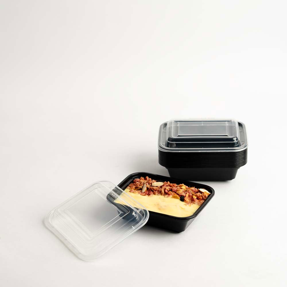 Disposoul Rectangular Container Premium Series RE 12 With LID 360ML