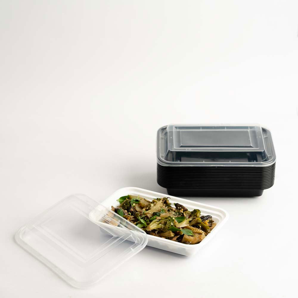 Disposoul Rectangular Container Premium Series RE 16 With LID 480ML