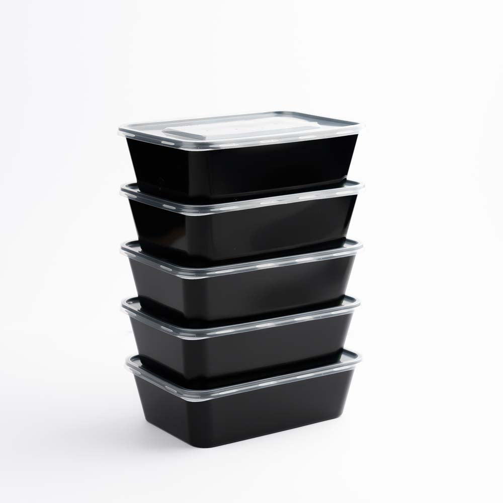Disposoul Rectangular Food Container With LID 500 ml