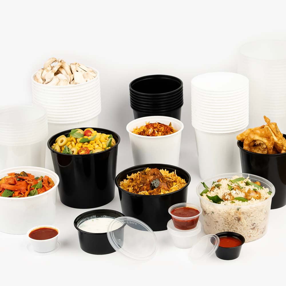 Disposoul Round Food Container With LID 25 Oz 750Ml