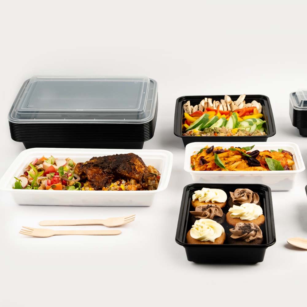 Disposoul Rectangular Container Premium Series RE 28 With LID 840ML