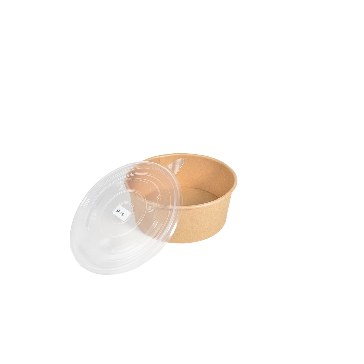 Disposoul Round Paper Container Kraft with 98DIA LID 250ML