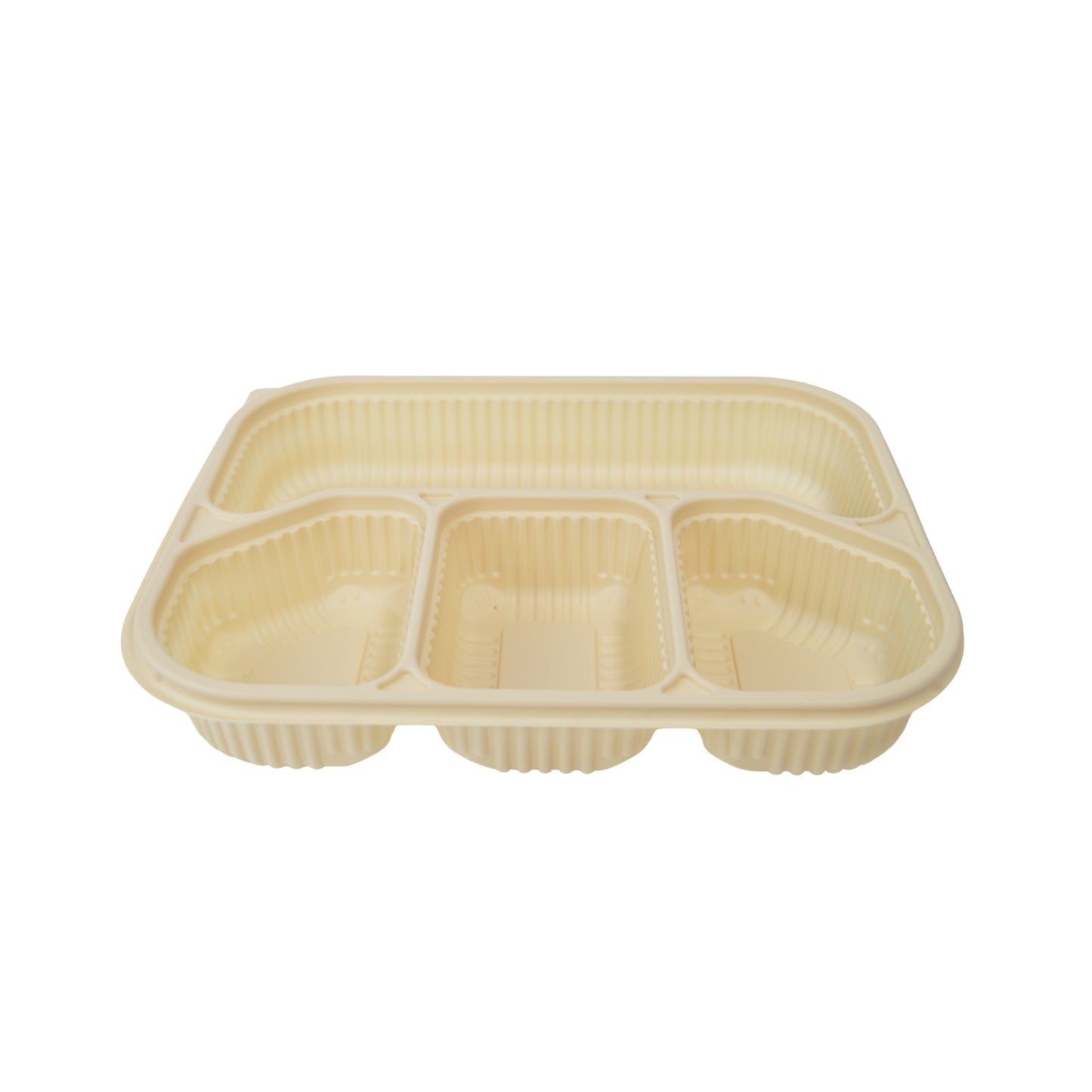 Disposoul 4 Compartment Cornstarch Meal Box Tray With Lid