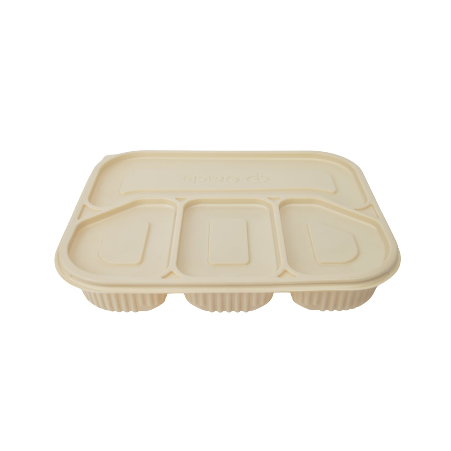 Disposoul 4 Compartment Cornstarch Meal Box Tray With Lid