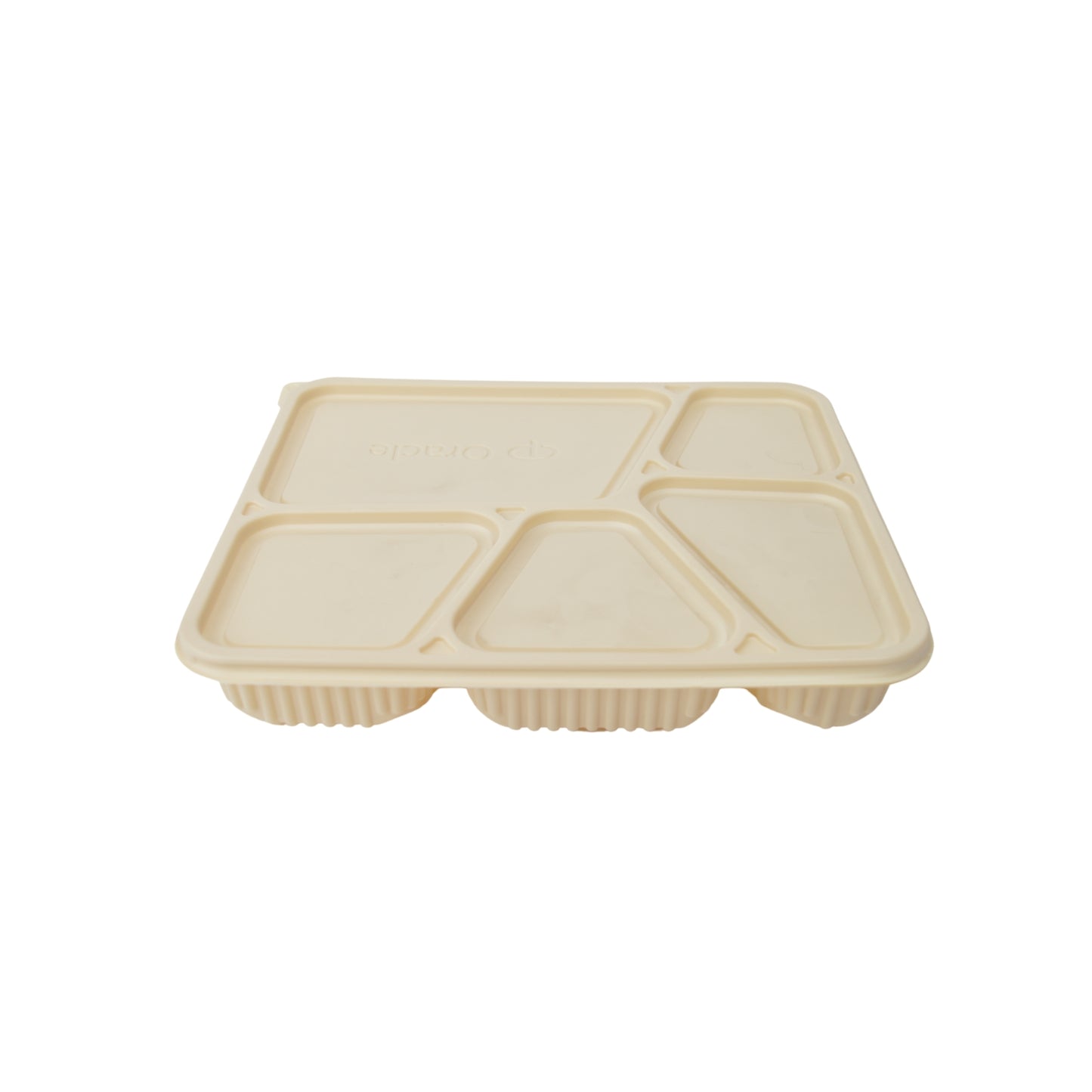Disposoul 5 Compartment Cornstarch Meal Box Tray With Lid