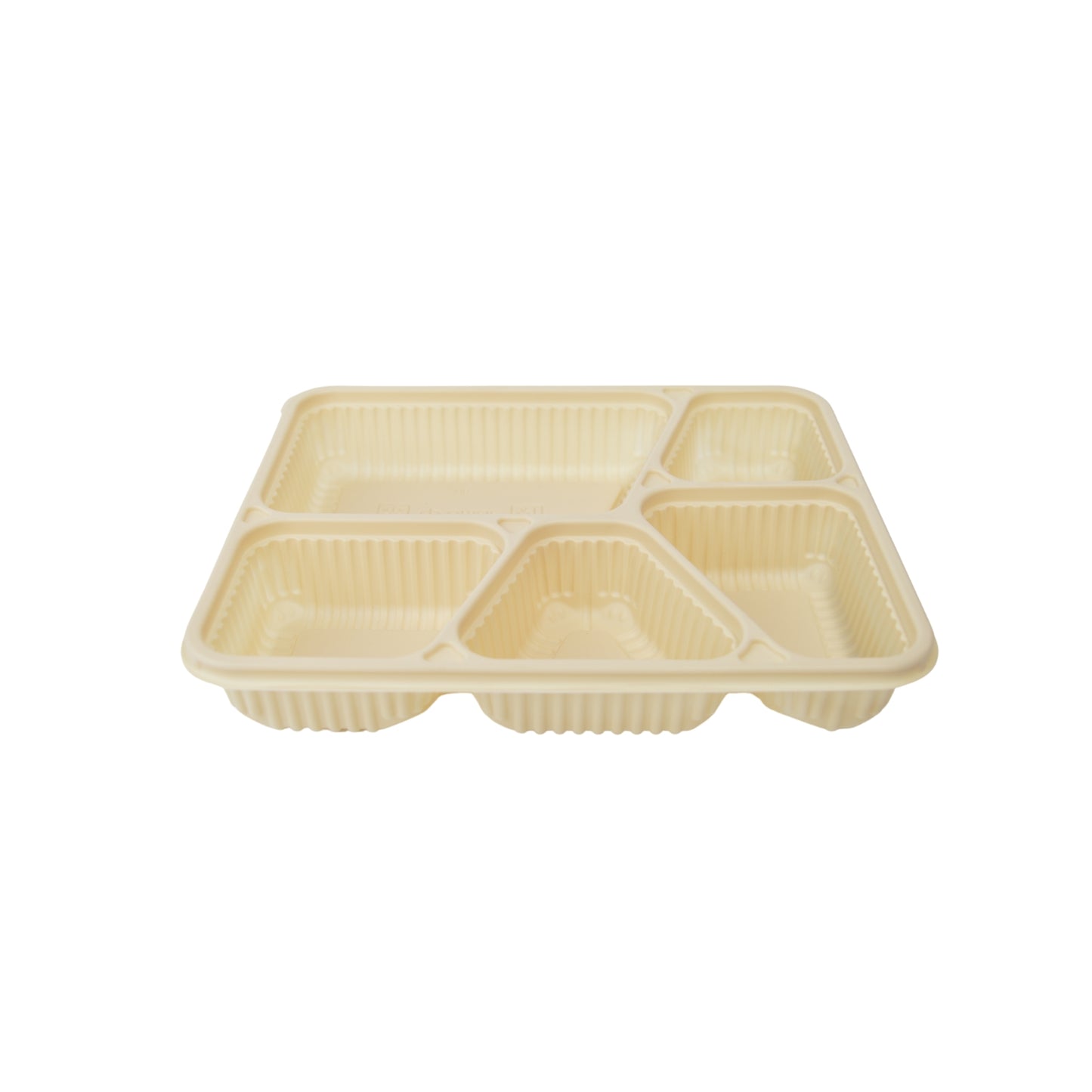 Disposoul 5 Compartment Cornstarch Meal Box Tray With Lid