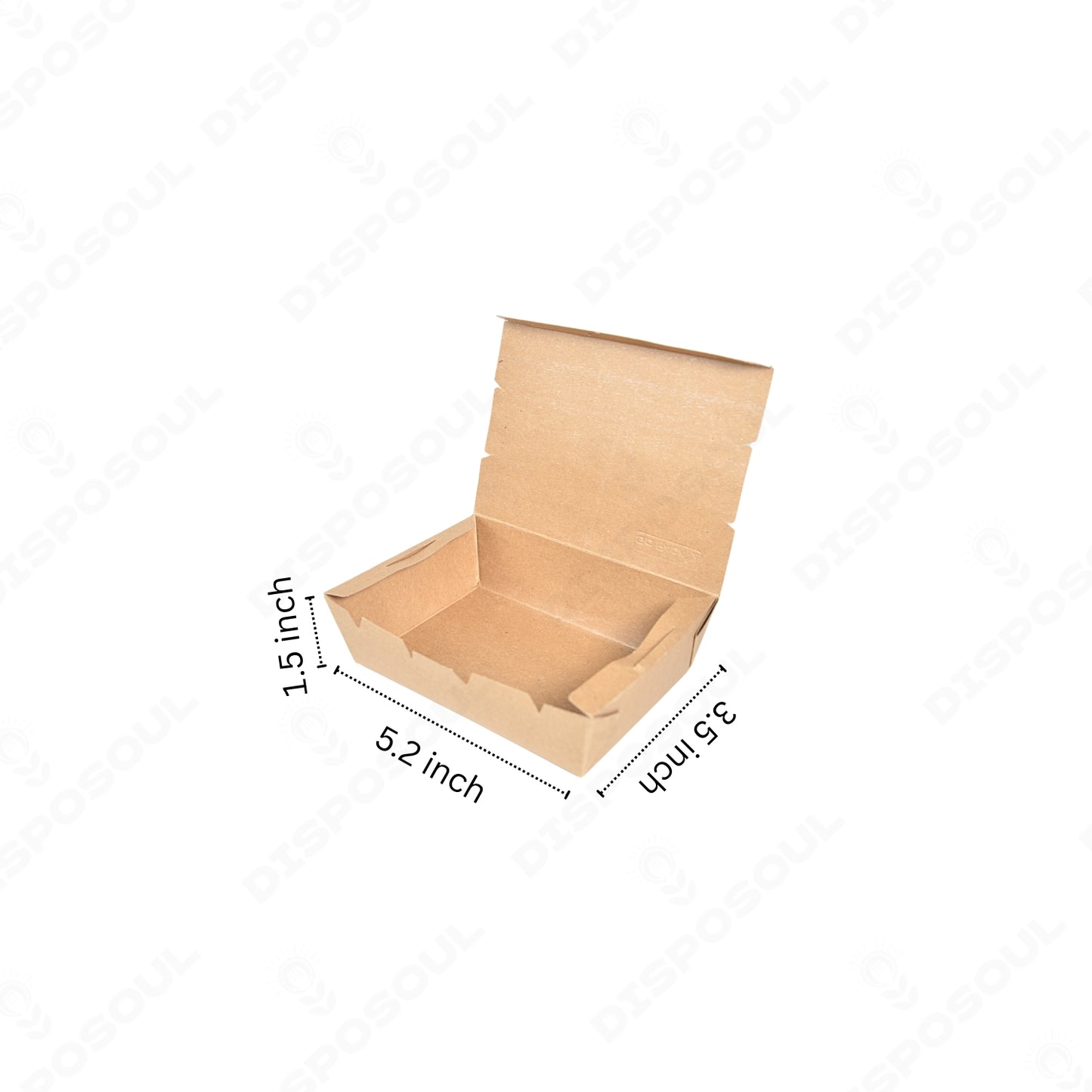 Disposoul PSB Kraft Paper Takeout Lunch Box 500Ml
