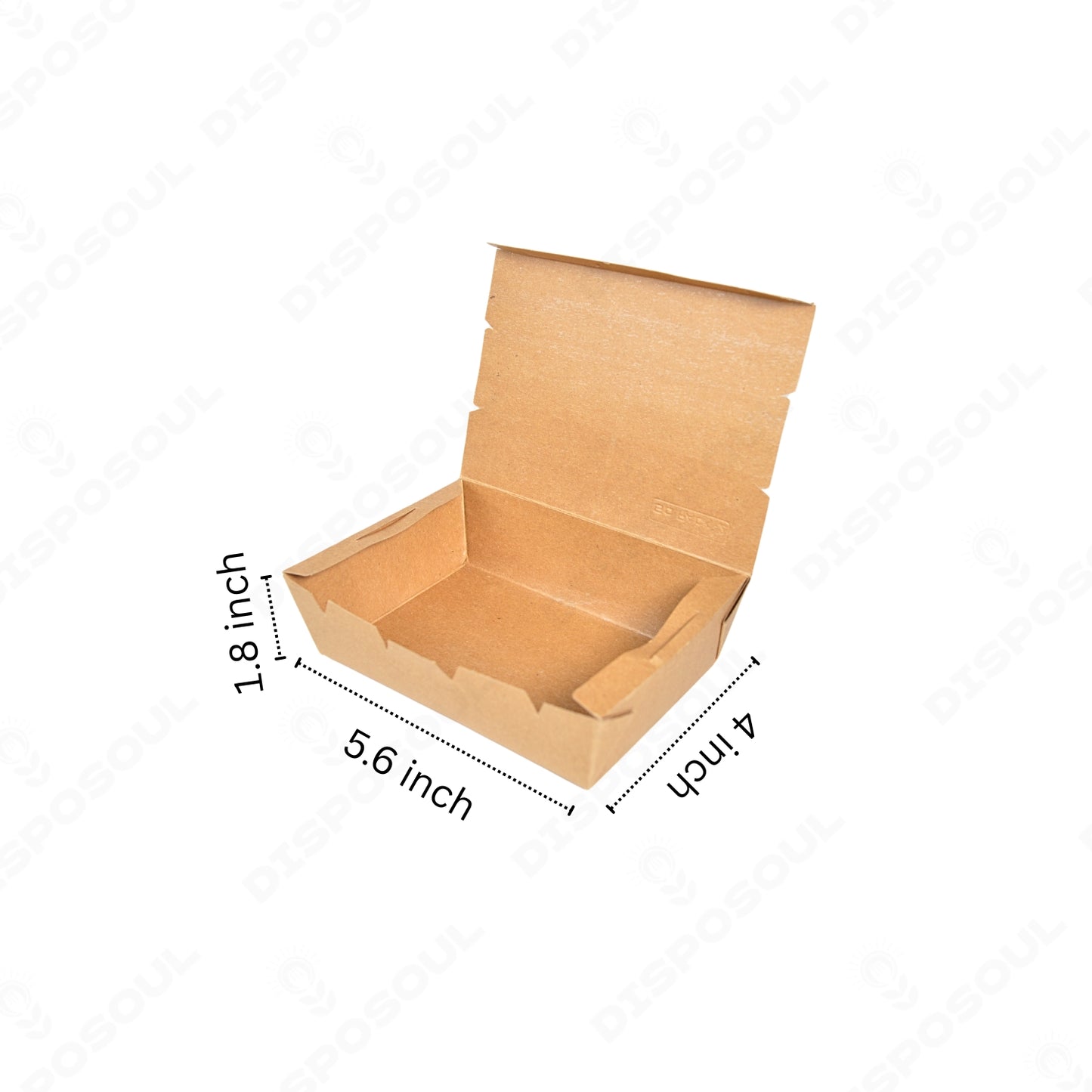 Disposoul PSB Kraft Paper Takeout Lunch Box 700Ml