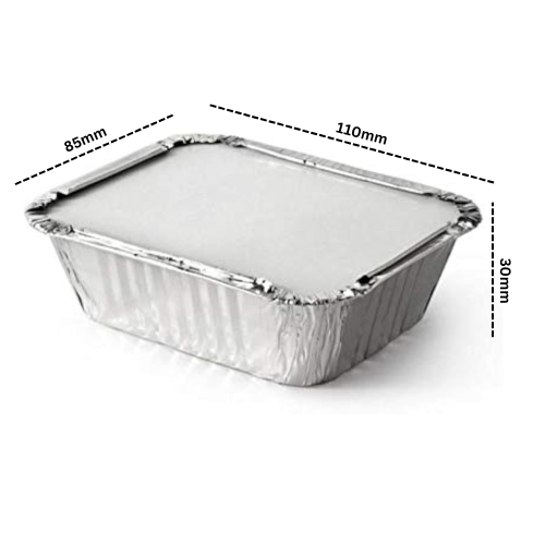 Disposoul 250ML Aluminum Foil Food Container WIth LID