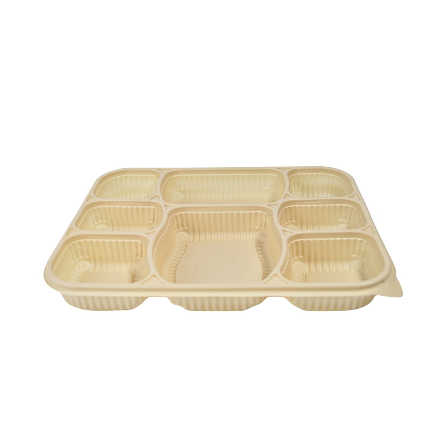 Disposoul 8 Compartment Cornstarch Meal Box Tray With Lid