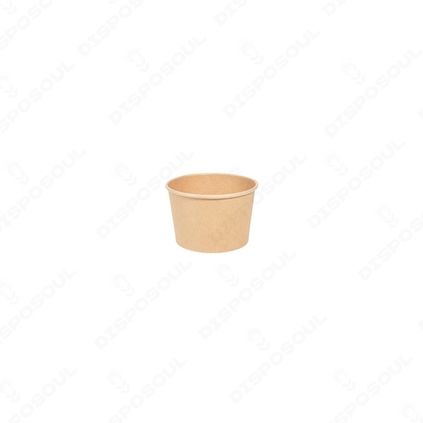 Disposoul Round Paper Container Kraft with 98DIA LID 250ML