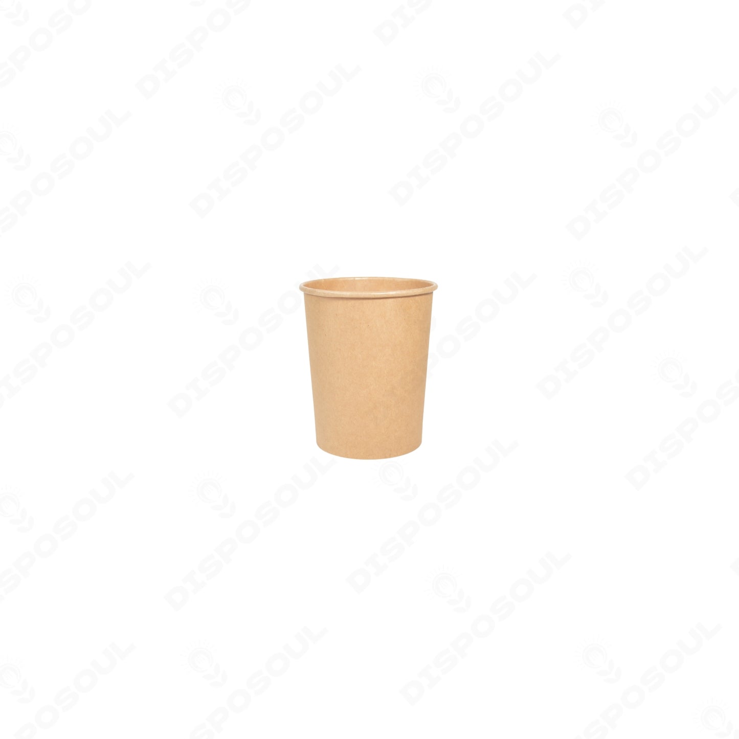 Disposoul Round Paper Container Kraft with 115DIA LID 500ML