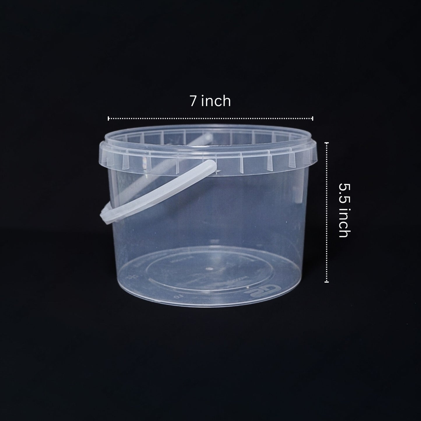Disposoul Round Bucket Temper Proof Container 3200ml