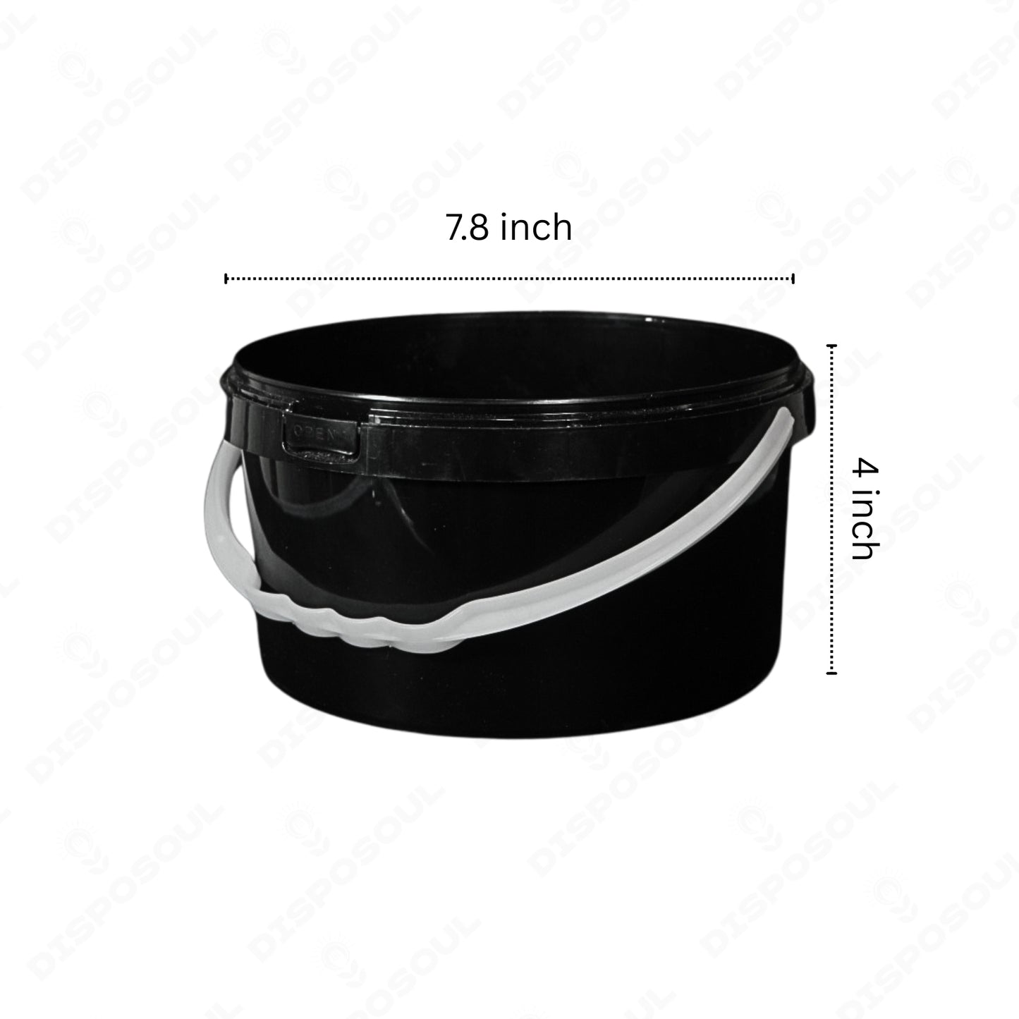 Disposoul Round Bucket Temper Proof Container 2500ml