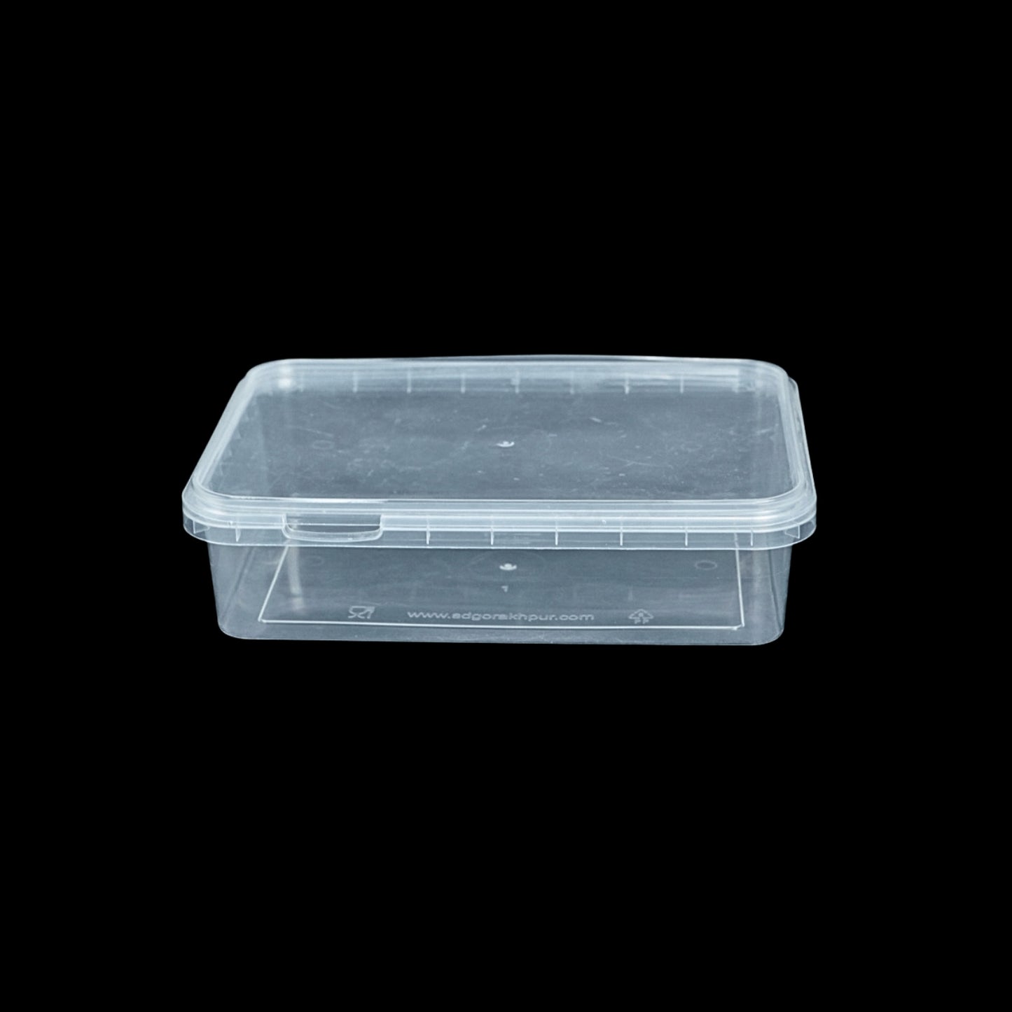 Disposoul Transparent Rectangular TAMPER PROOF CONTAINER With LID 500Ml