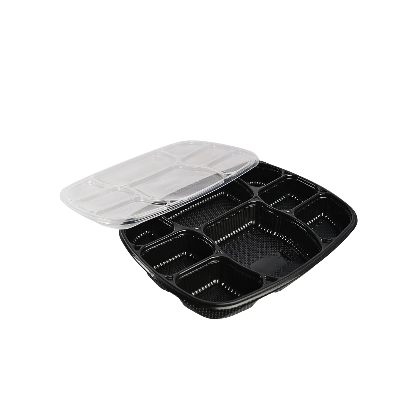 Disposoul 8 Compartment Meal Box Tray With Lid