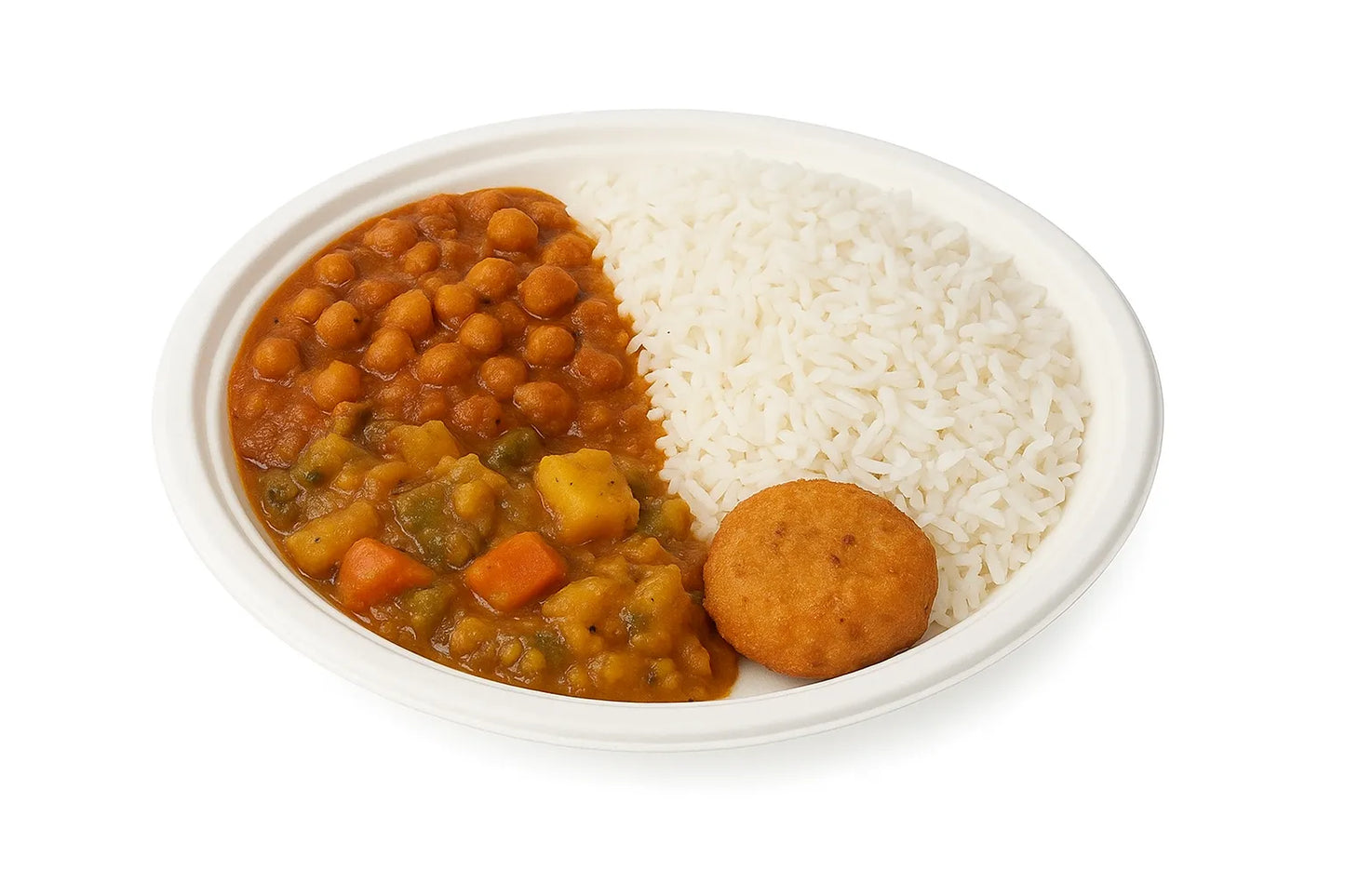Disposoul Bagasse Round Disposable Plate 6 inch