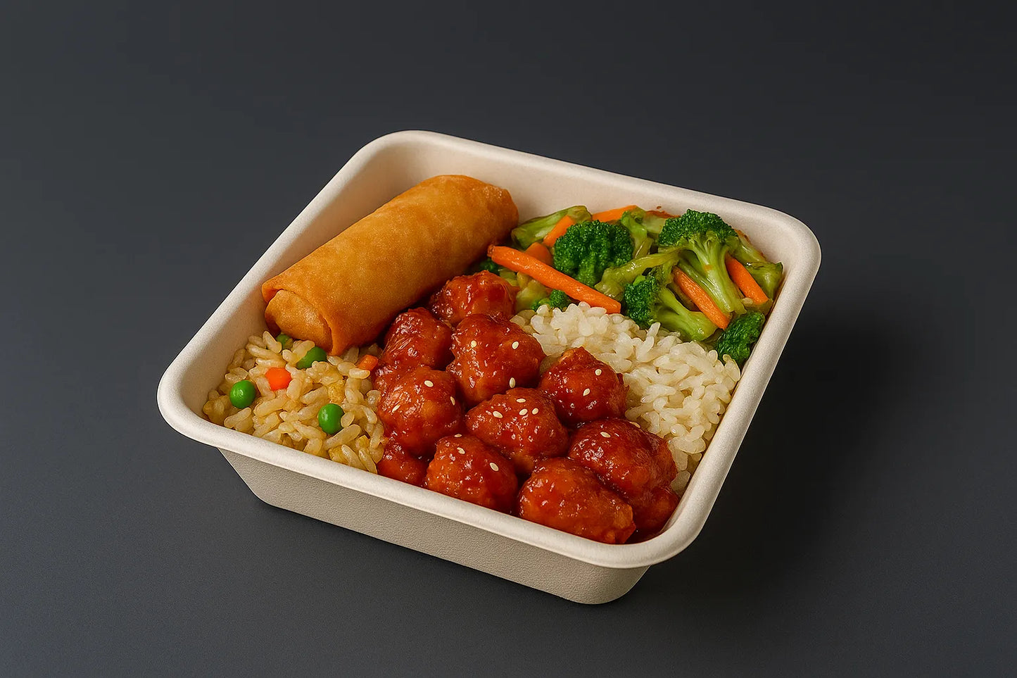 Disposoul Bagasse Square Disposable Plate 5 inch