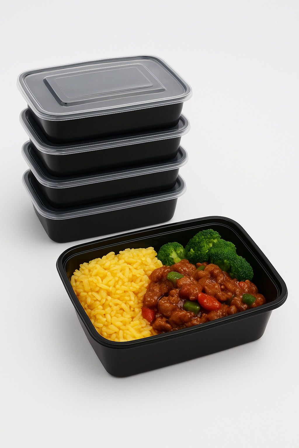 Disposoul Rectangular Food Container With LID 1000ml