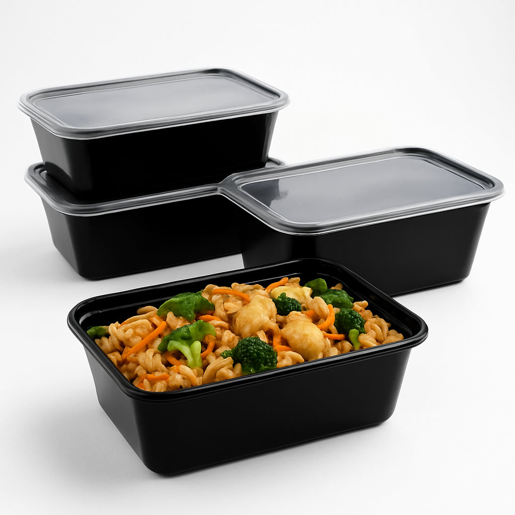 Disposoul Rectangular Food Container With LID 1500 ml