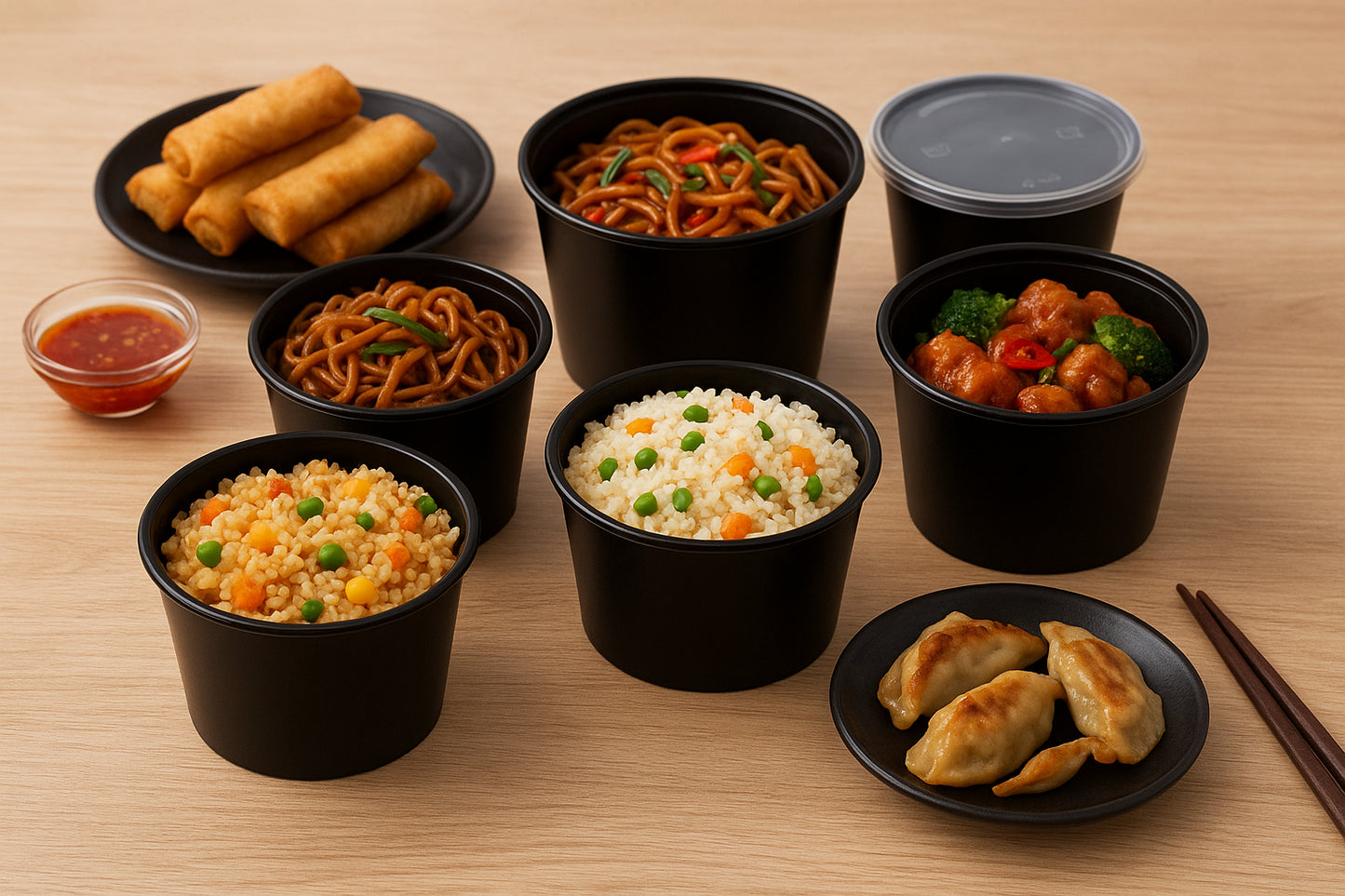 Disposoul Round Food Container With LID 50 Oz 1500Ml