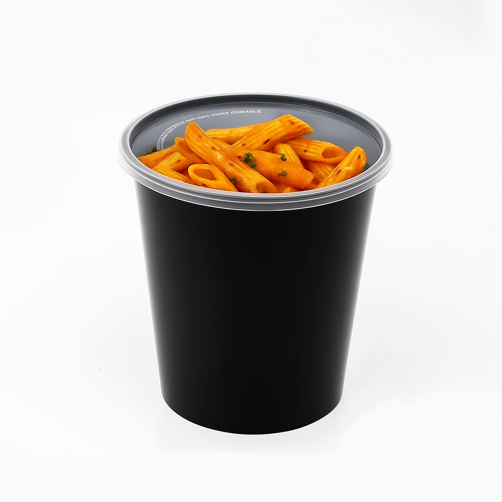 Disposoul Round Food Container With LID 34 Oz 1000Ml