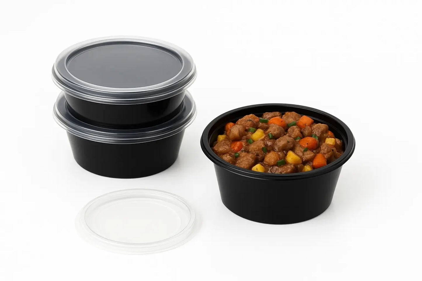 Disposoul Round Food Container With LID 4 Oz 100Ml