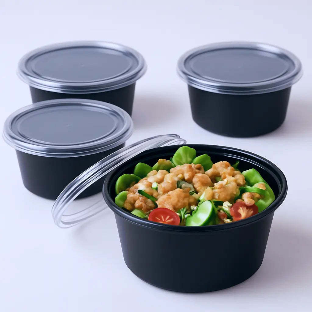 Disposoul Round Food Container With LID 2 Oz 50Ml