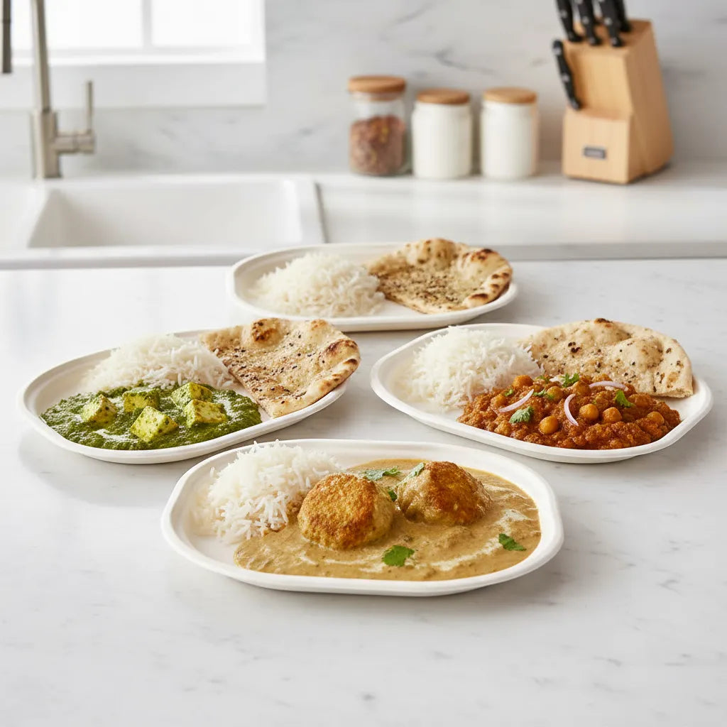 Disposoul Biodegradable Bagasse Round Disposable Plate 6 inch