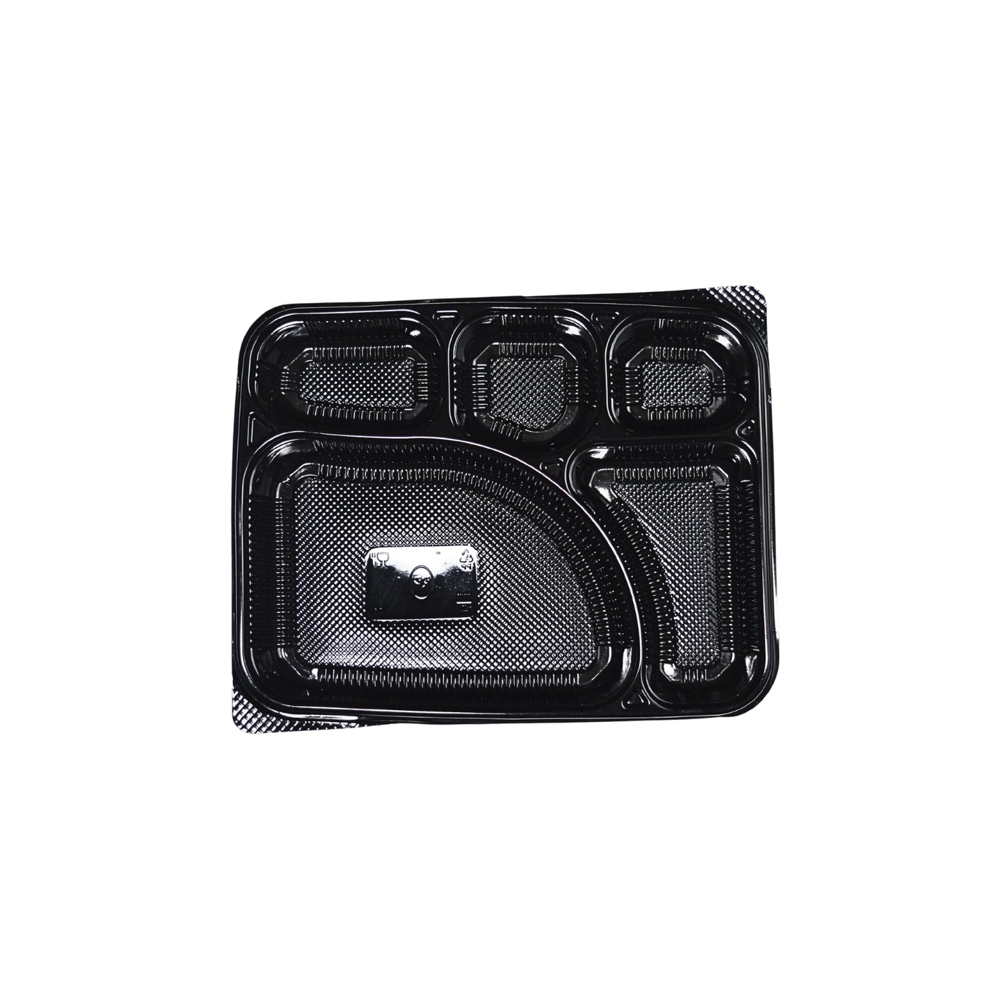 Disposoul 5 Compartment Meal Box Mini Tray With Lid