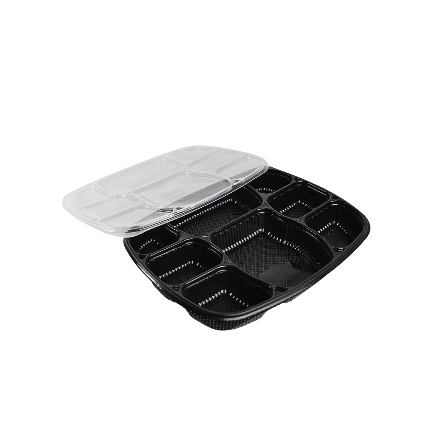 Disposoul 8 Compartment Meal Box Tray With Lid