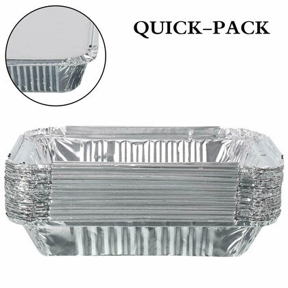 Disposoul 750ML Aluminum Foil Food Container WIth LID (Pack Of 100Pcs)