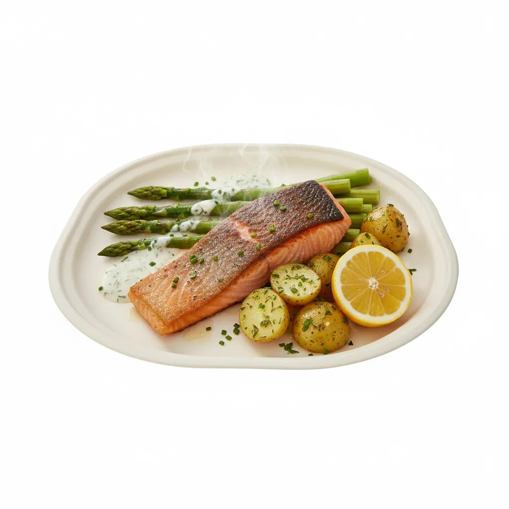 Disposoul Biodegradable Bagasse Round Disposable Plate 6 inch