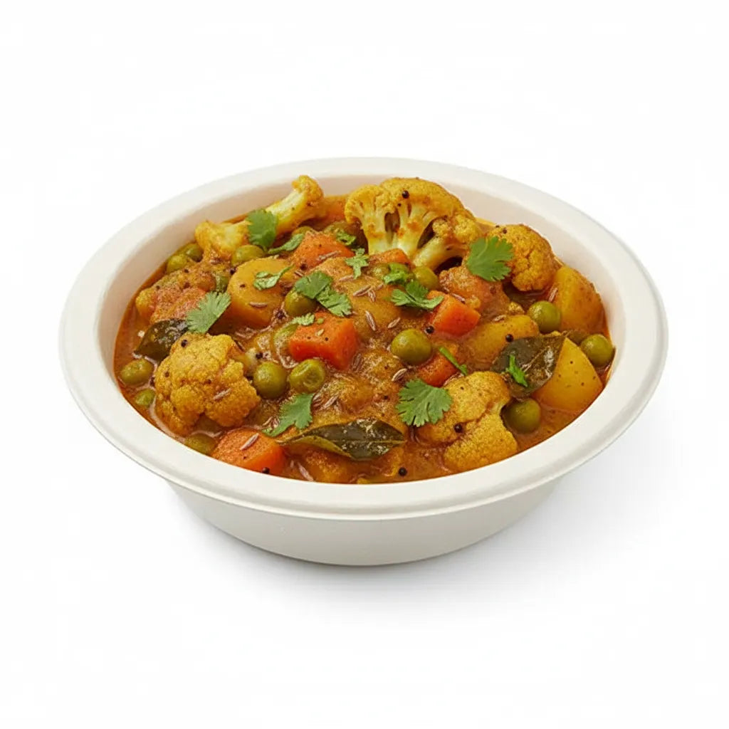 Disposoul Bagasse Round Disposable Bowl 120Ml