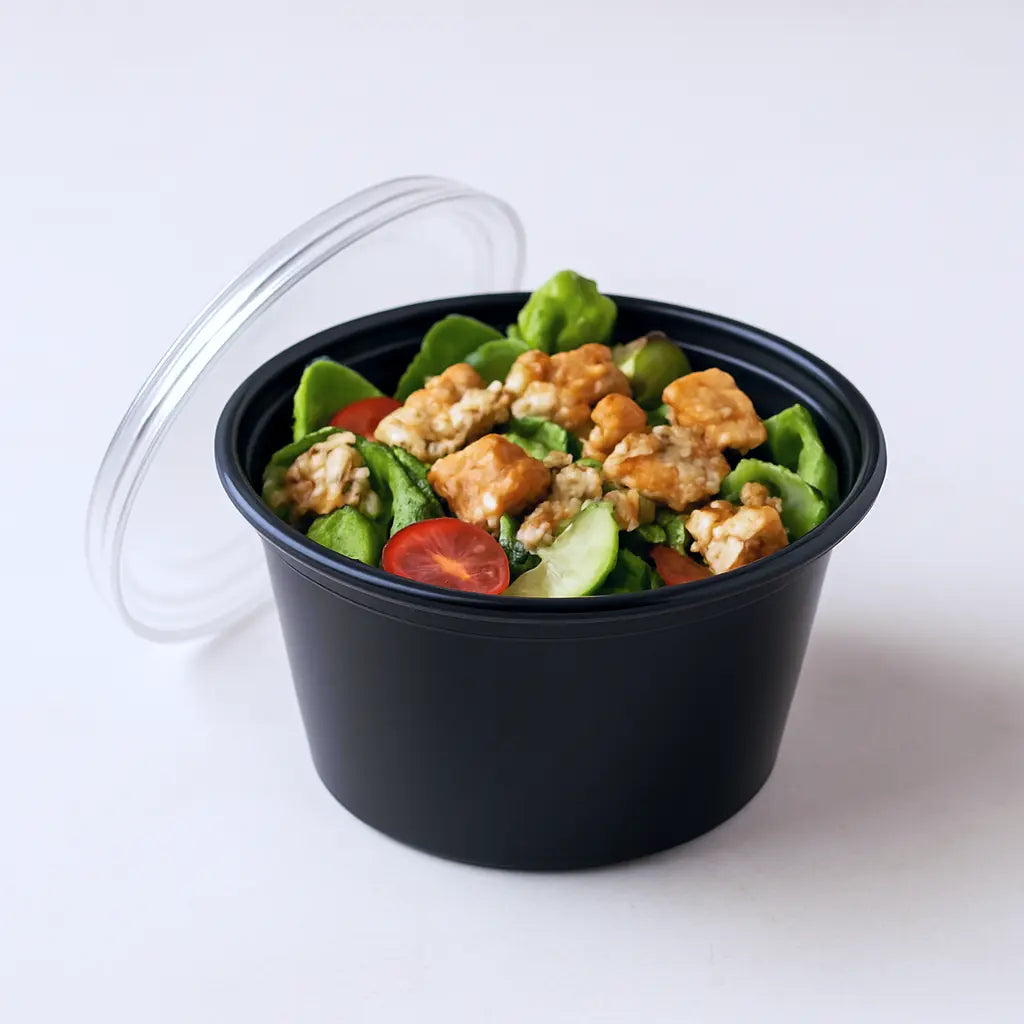 Disposoul Round Food Container With LID 2 Oz 50Ml