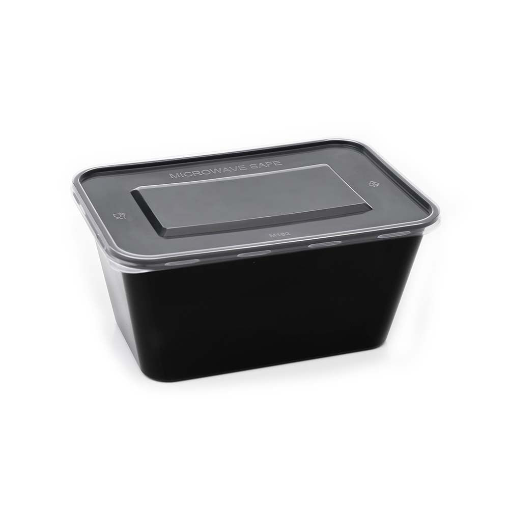 Disposoul Rectangular Food Container With LID 1000 ml