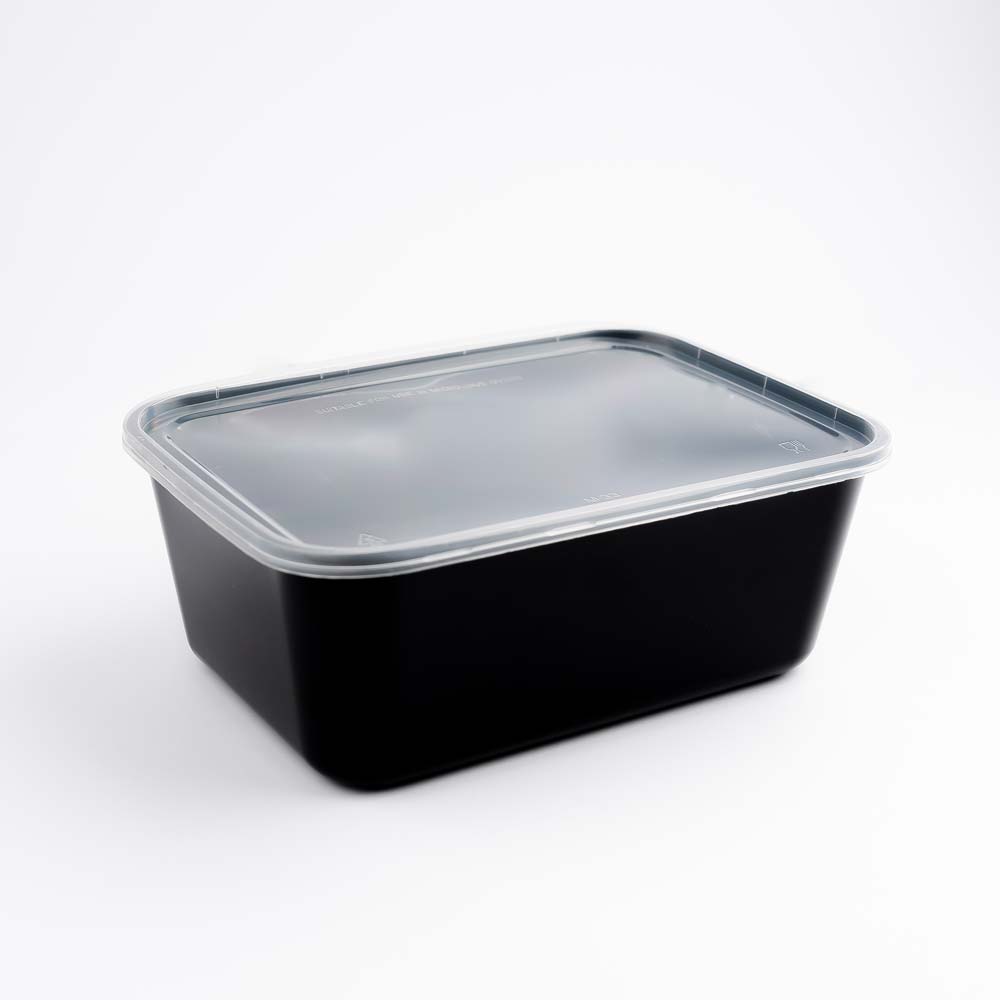 Disposoul Rectangular Food Container With LID 1500 ml