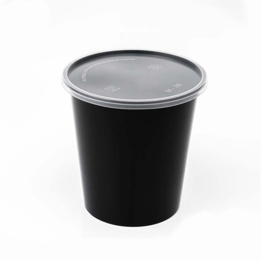 Disposoul Round Food Container With LID 34 Oz 1000Ml