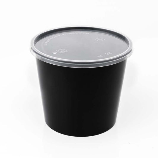 Disposoul Round Food Container With LID 50 Oz 1500Ml