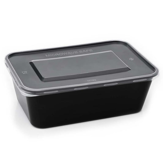 Disposoul Rectangular Food Container With LID 750 ml