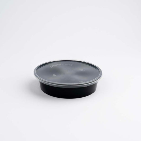 Disposoul Round Food Container With LID 8 Oz 250Ml