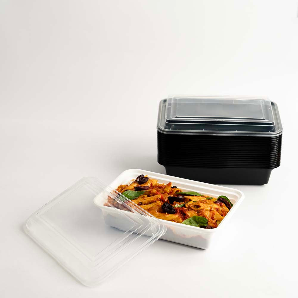 Disposoul Rectangular Container Premium Series RE 38 With LID 1140ML