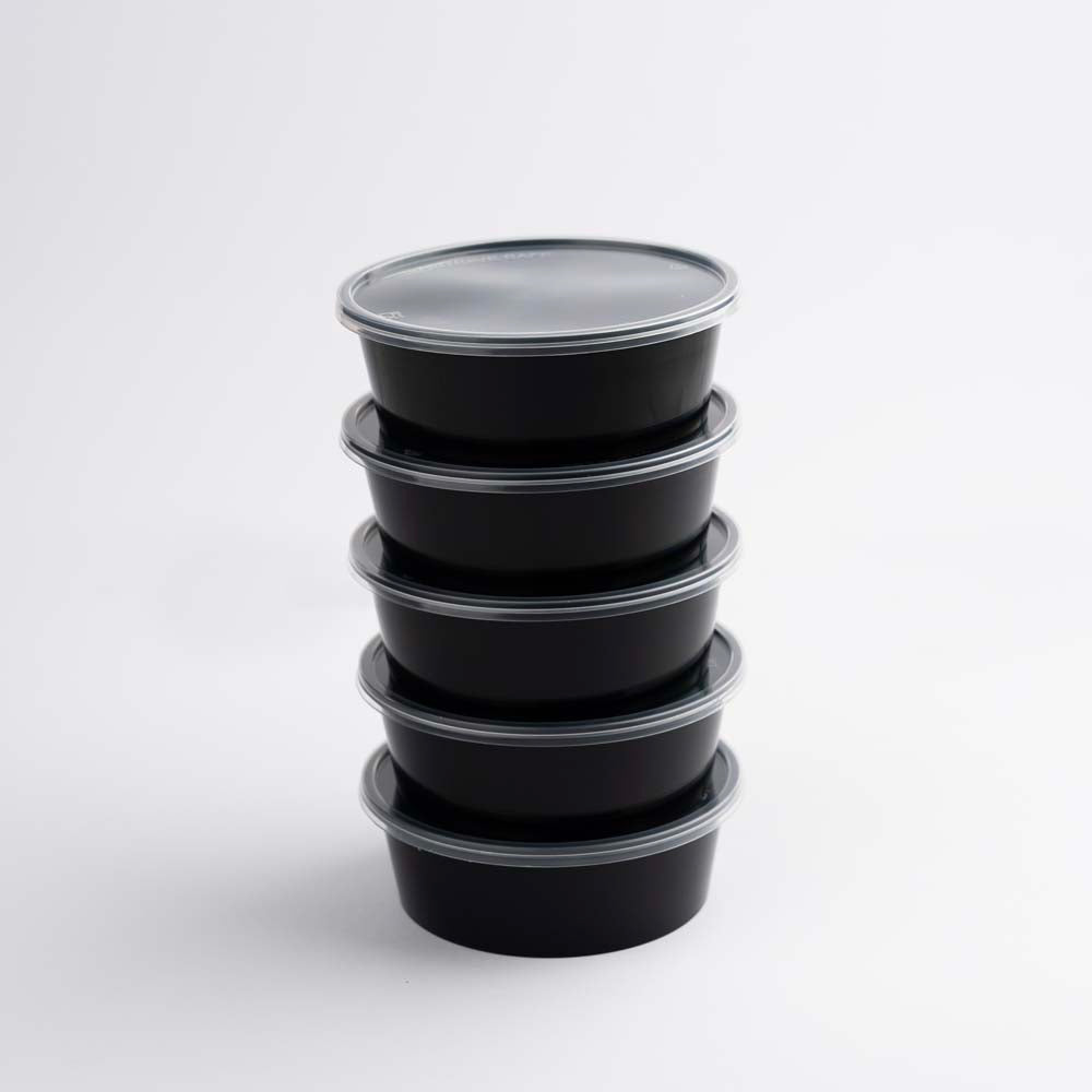 Disposoul Round Food Container With LID 10 Oz 300Ml