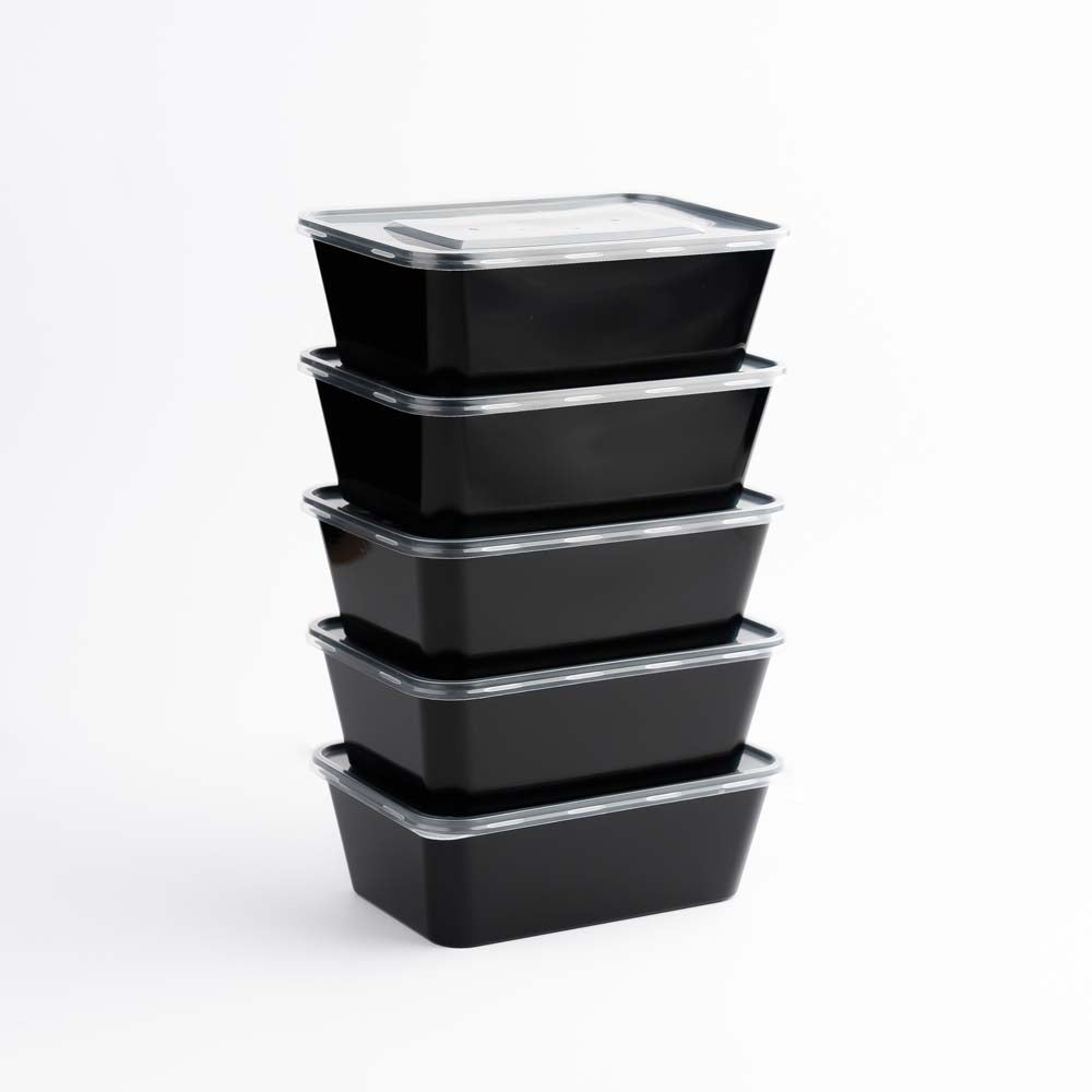 Disposoul Rectangular Food Container With LID 750 ml
