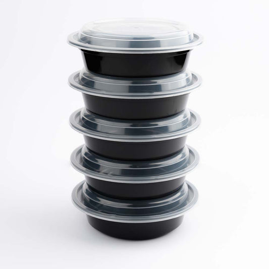 Disposoul Round Food Container Premium Series RO 16 With LID 480ML