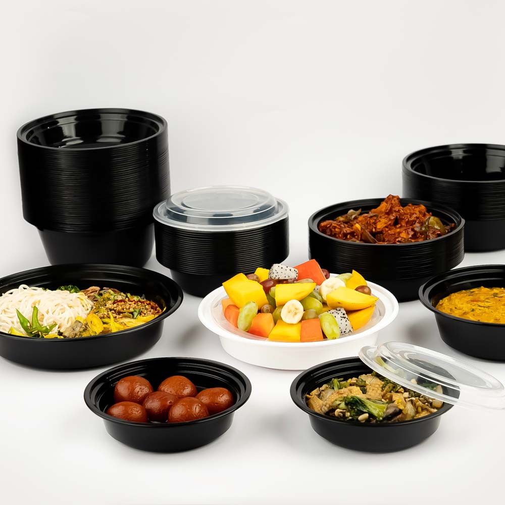 Disposoul Round Food Container Premium Series RO 16 With LID 480ML