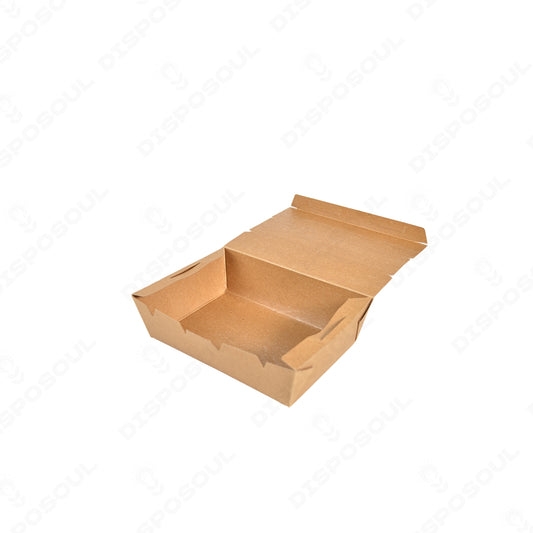 Disposoul PSB Kraft Paper Takeout Lunch Box 700Ml