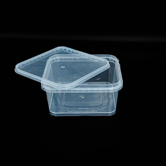 Disposoul Transparent Square Tamper Proof Container 750ml
